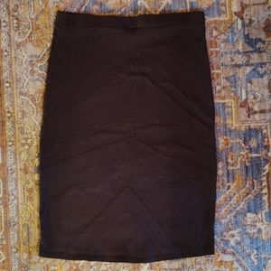 Indigenous Black Organic Pencil Skirt Small